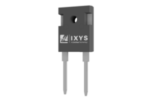 IXYS black SiC schottky diode barrier diode device on a white background